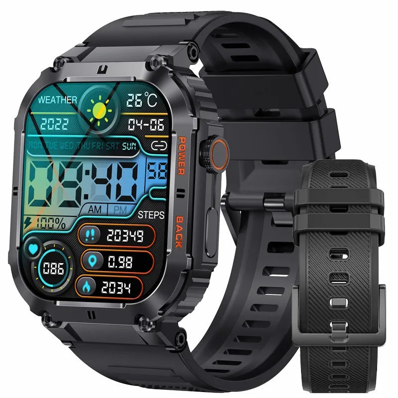 LIGE 1.96” Bluetooth Call Smartwatch for Men